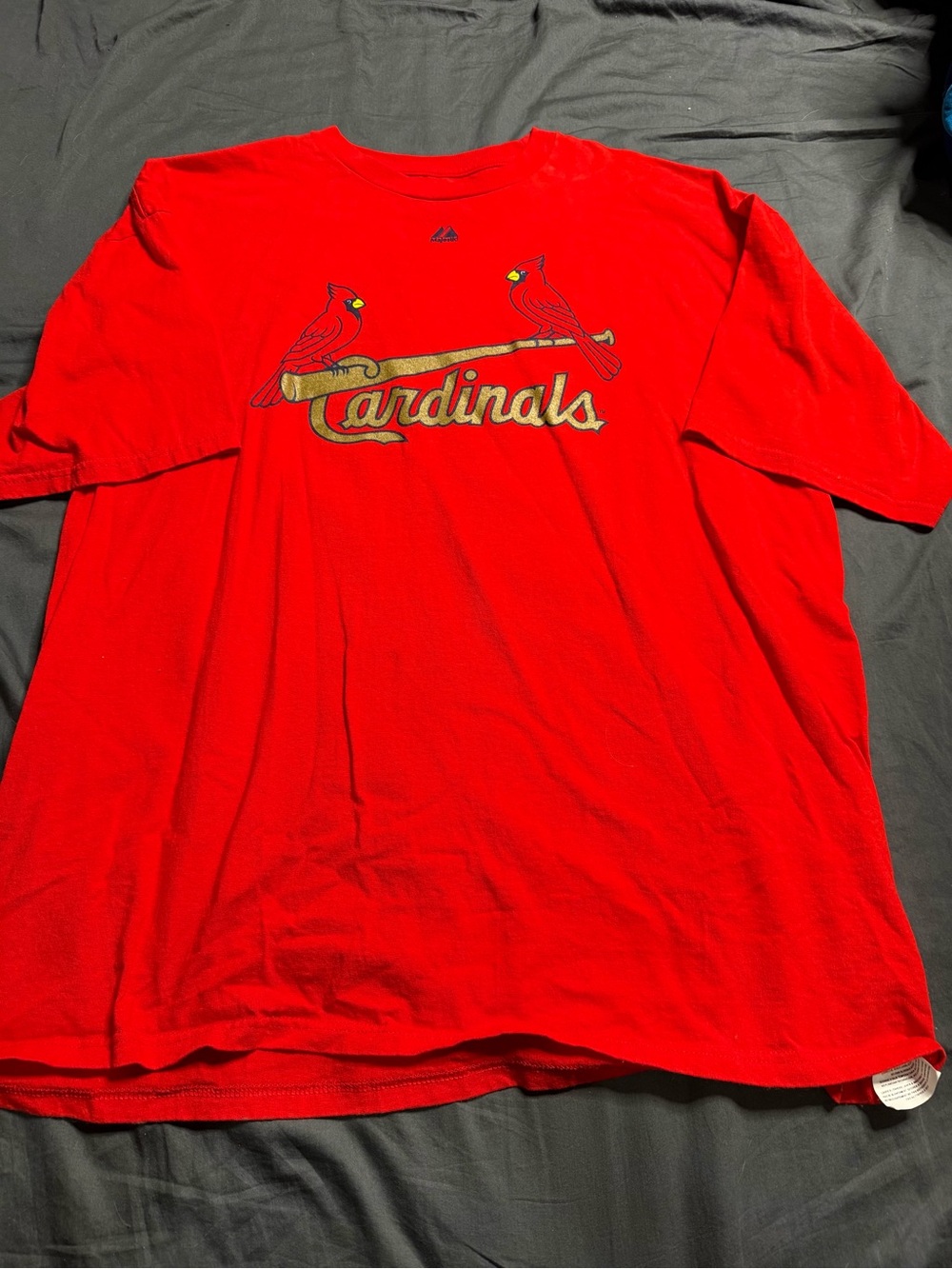 Majestic St. Louis Cardinals Red Short Sleeve Tee